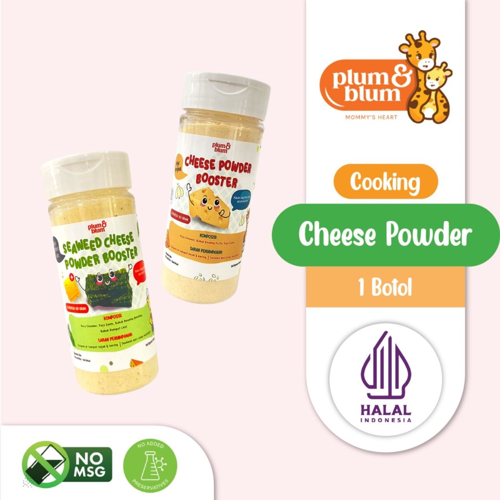 Plum &amp; Blum Baby Cheese Powder Bubuk Keju Mpasi Cheddar - 45 gram / PLUM AND BLUM