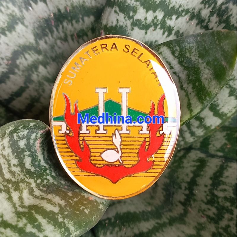 Ring Hasduk Cincin Setangan Leher Kwarda Sumatera Selatan Kuningan lapis Fiber