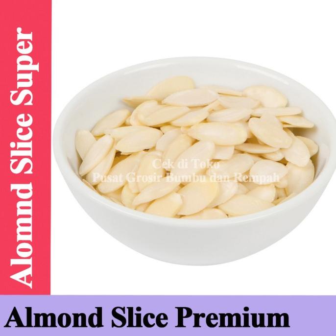 

Kacang Almond Slice Mentah 1 Kg / Slice Almond 1 kg / Almond Slice