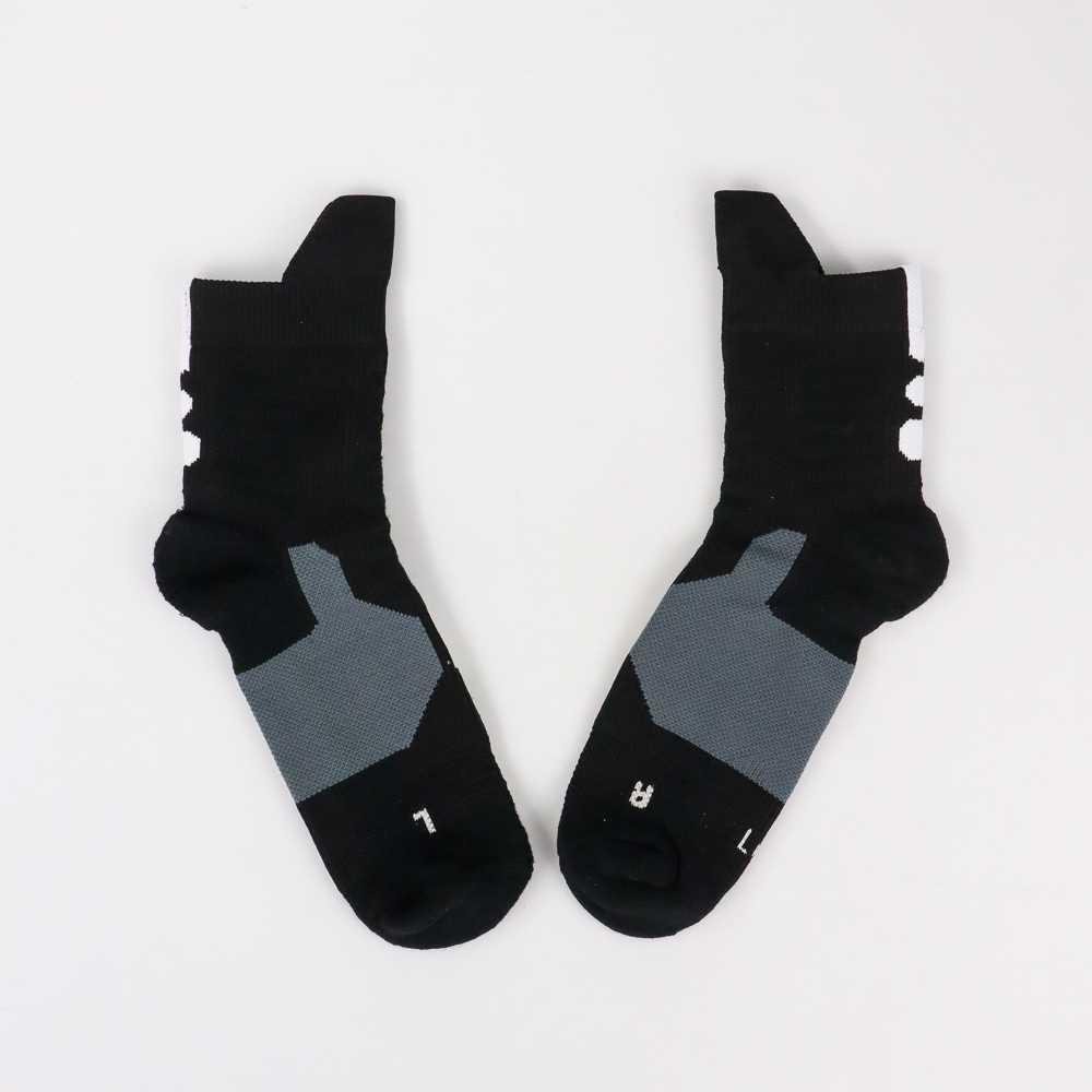 Kaos Kaki Olahraga Socks Towel Sweat Absorbing Size 39-42 - T7302 - Black