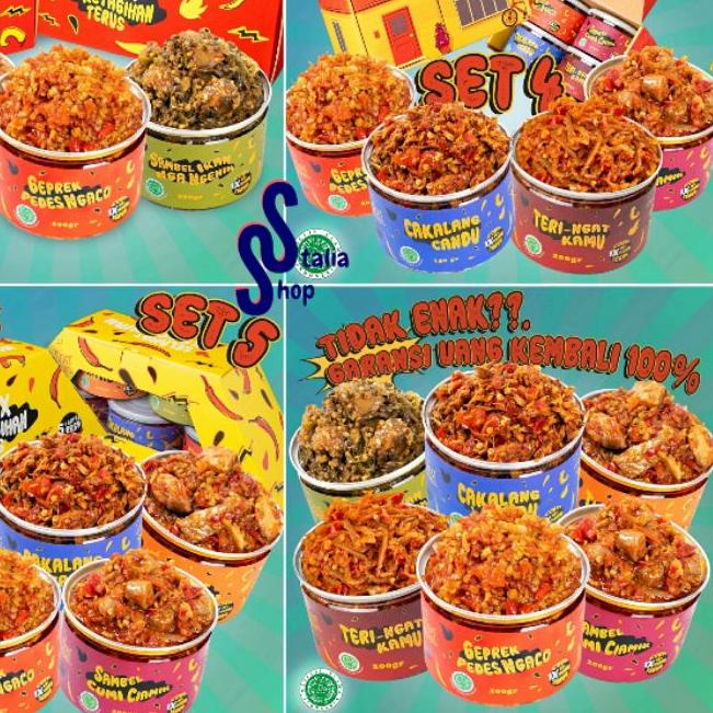 

♥ Eat Sambel Isi 3 Isi 4 Isi 5 Ready Stock Sambel Cumi Teri Cakalang Sambel Geprek Sambel Tuna ♜