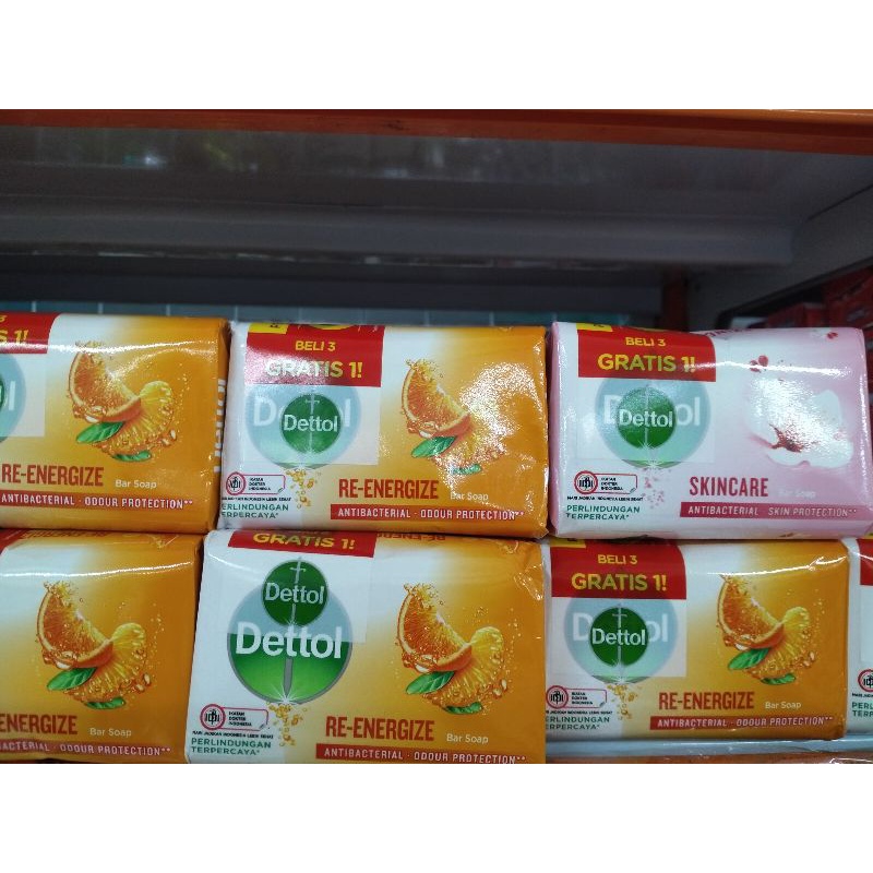 DETTOL BAR SOAP BELI 3 GRATIS 1 4x100g