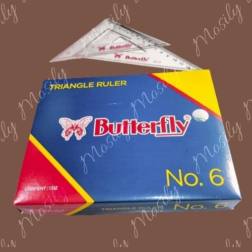 

PENGGARIS SEGITIGA NO 6 BUTTERFLY ISI 2 PCS