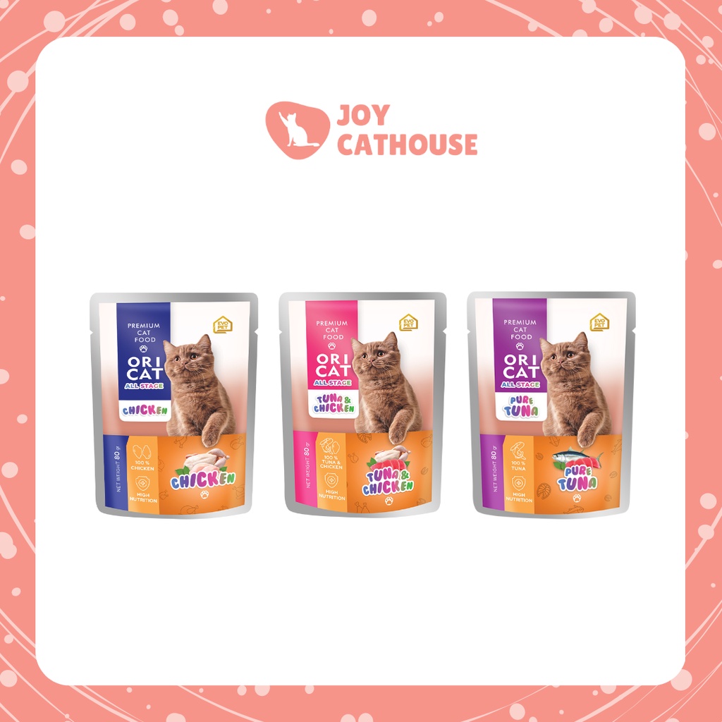 Ori Cat Pouch All Stage Adult &amp; Kitten 80gr