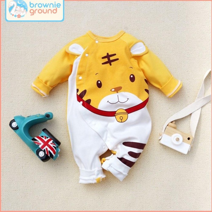 Brownieground - Jumper Bayi Karakter Harimau Lucu 0-24 Bulan / Baju