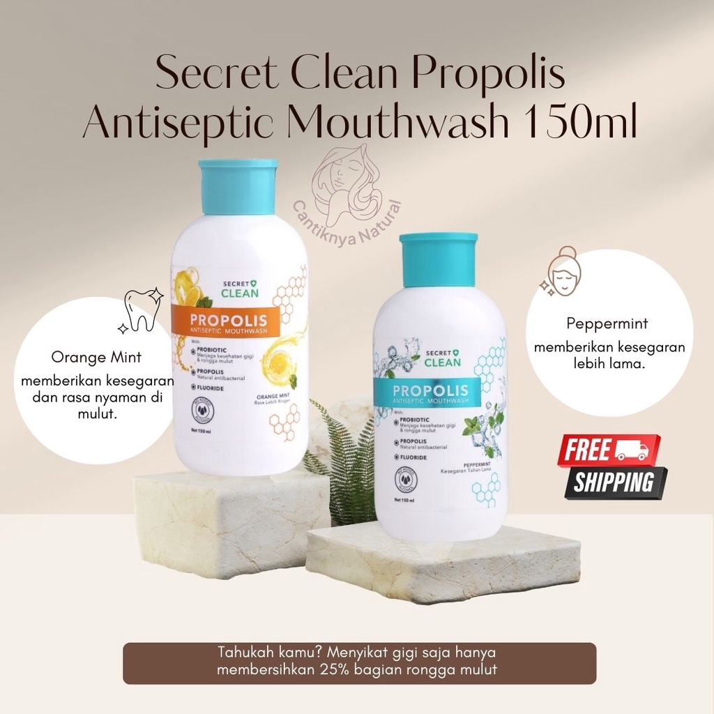 pembersih mulut!!! SECRET CLEAN PROPOLIS ANTISEPTIC MOUTHWASH