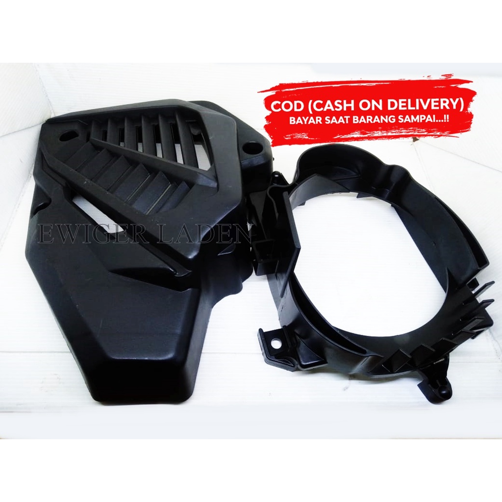 Paket Hemat Cover Dudukan Radiator Set Tutup Luar Vario 125 150 LED NEW