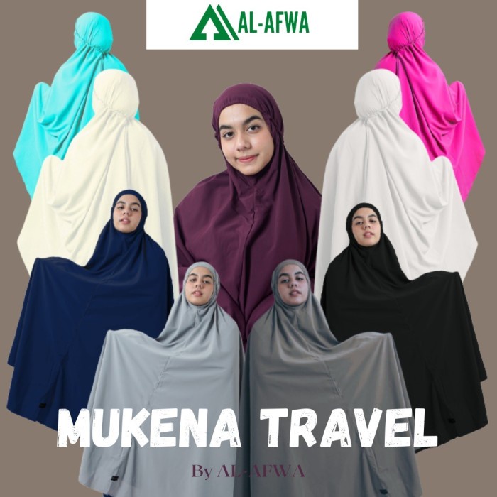 Mukena Dewasa ling Polos Bahan Katun Despo Al Afwa putih tulang O1G8 Terlaris Renda Polos Viral 2023