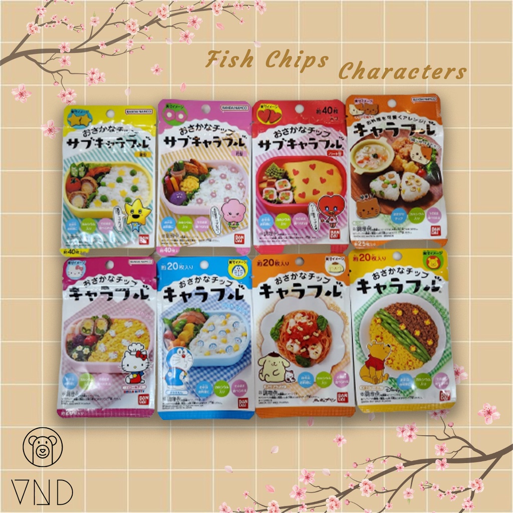 

Furikake Characters/ Fish Chips Character/ Hiasan Bento