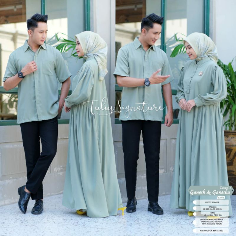 Baju Muslim Couple Pria & Wanita// Tulus Signature
