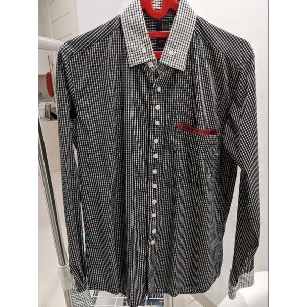 kemeja laki laki kotak kotak bonia