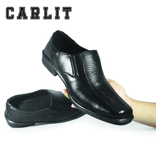 Sepatu Pantofel Pria MDT 05 Hitam Original CARLIT Sepatu Kerja Kantor Kegiatan Formal