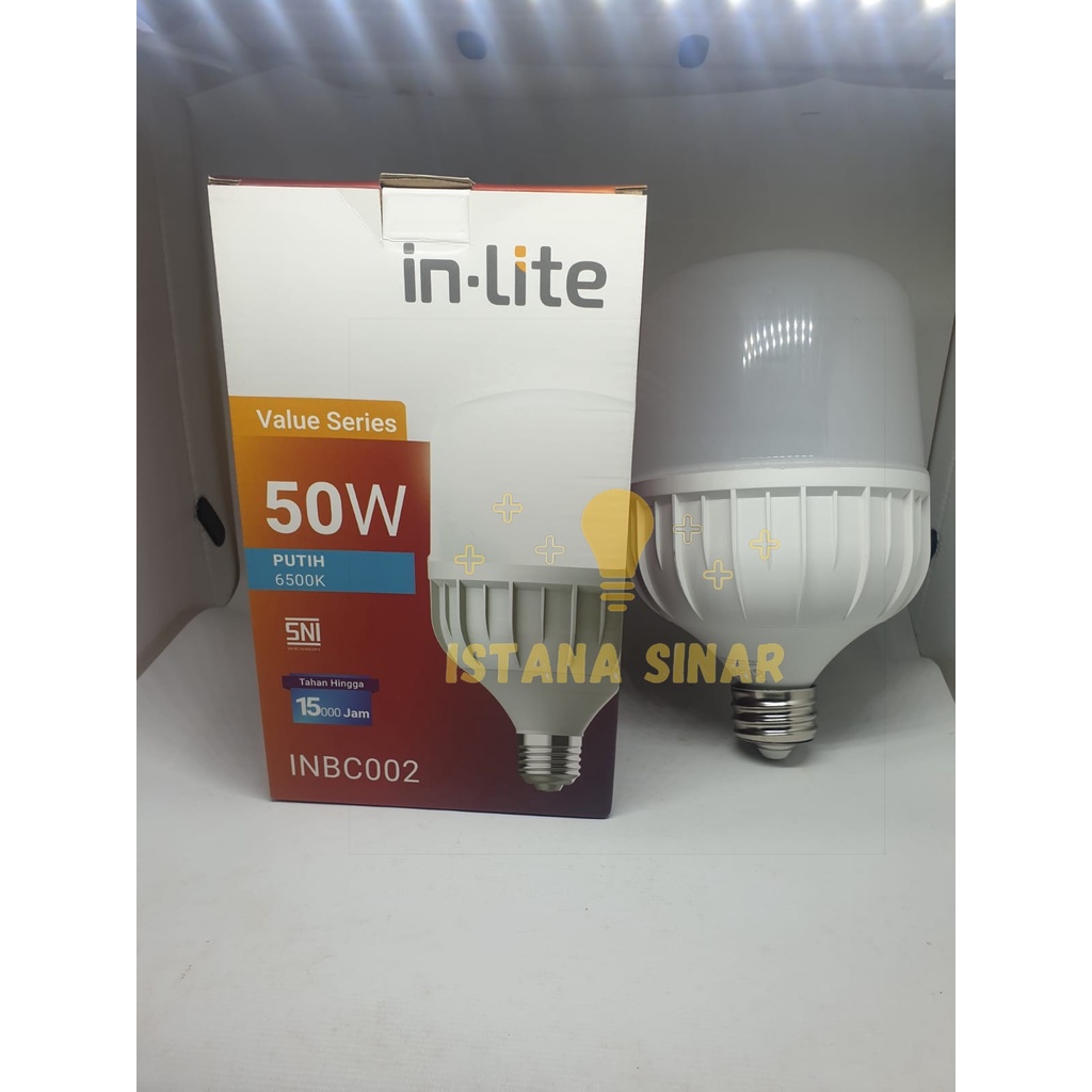 LAMPU LED BULB CAPSULE INLITE VALUE 50W 50 WATT - INBC002 LED MURAH