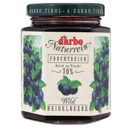 

Darbo Blueberry 70% Double Fruit Jam [200gr] / Selai blueberry import
