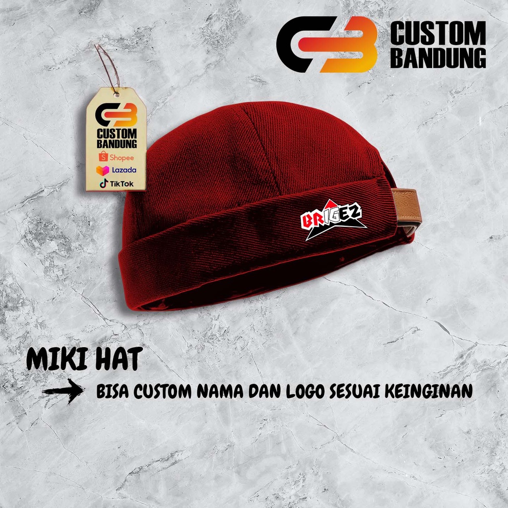 Topi Miki hat Brigez 2 Miki Hat Peci Miki hat Topi Miki hat Anak &amp; Dewasa Topi Brimless Premium