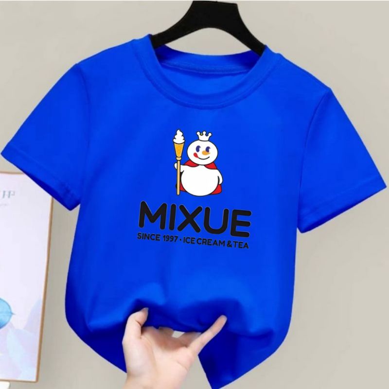 [Dunia.Oblong] Kaos Anak Unisex Cowok/Cewek Mixue Besar Baju Anak Digital Print Untuk Anak Usia 2-10 Tahun