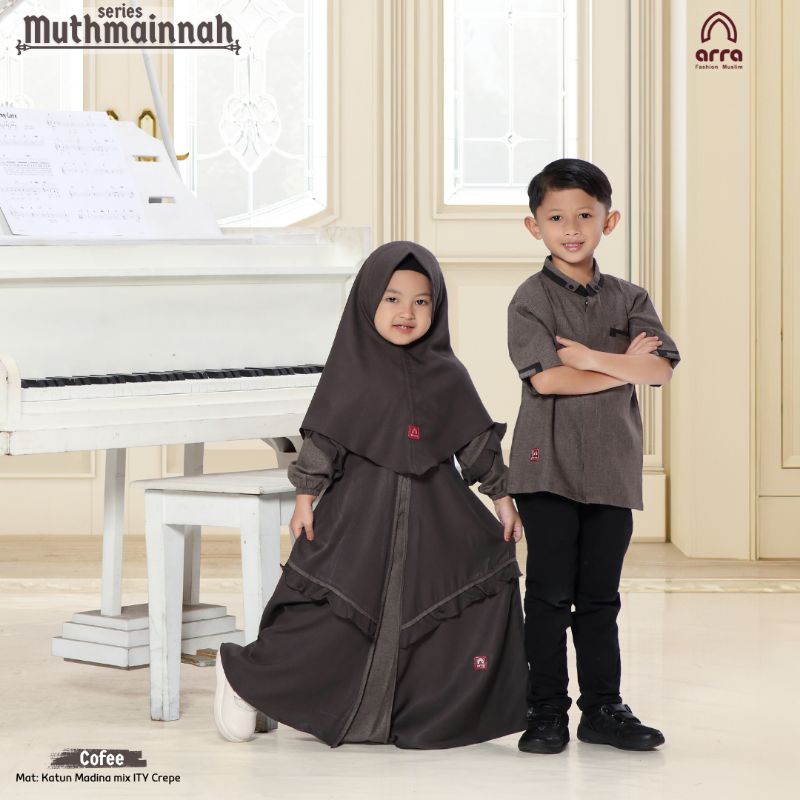 Gamis Sarimbit Keluarga Ayah Ibu Anak Series Muthmainnah Warna Cofee Original Premium Arra Sarimbit Couple 2023 Terbaru Busana Muslim Kapel Kondangan Baju Couple Keluarga Muslim Sarimbit Lebaran Baju Kondangan Wanita Kekinian Jumbo