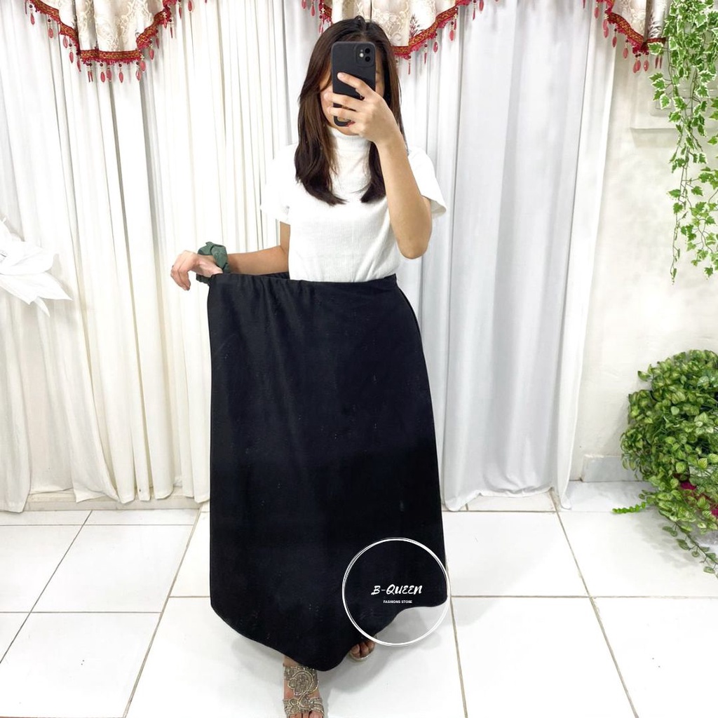 FLARE SKIRT ROK PANJANG WANITA KOREA MAYUNG FIT XL