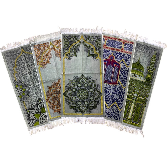 Sajadah Tebal bludru ukuran midi made in turkey Putih G7E8 Turki Tebal Travel Estetik Produk Spesial