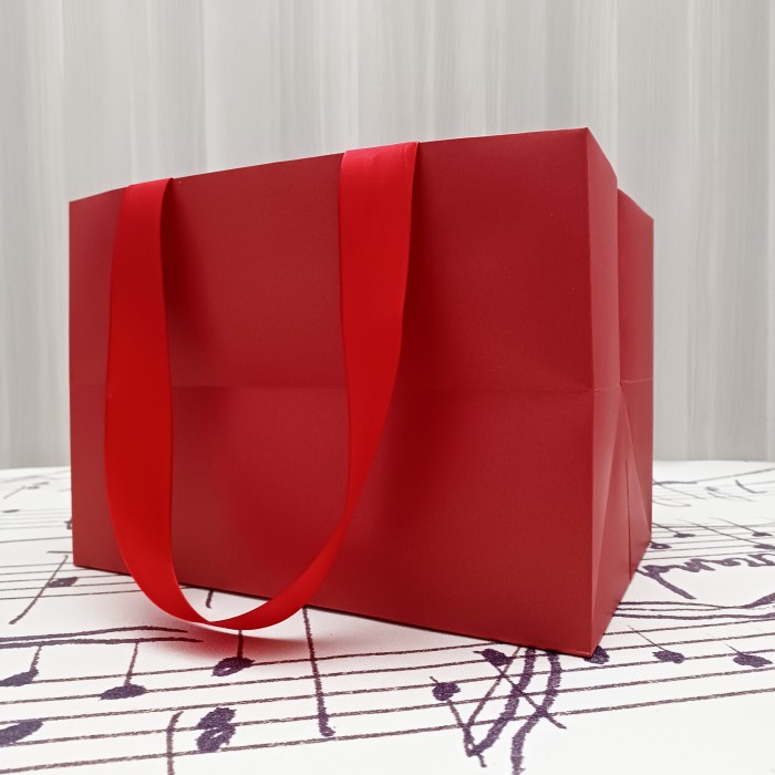 

⭐BISA COD⭐ Paper Bag Imlek / Goodie Bag Hampers Gong Ci Fat Chai / CNY Paper Box - polos, 35X25X25