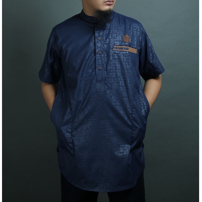 Kurta Al Amwa Lengan Pendek Motif - Koko Pendek Al Amwa Motif - Kemko Al Amwa Kurta Al Amwa