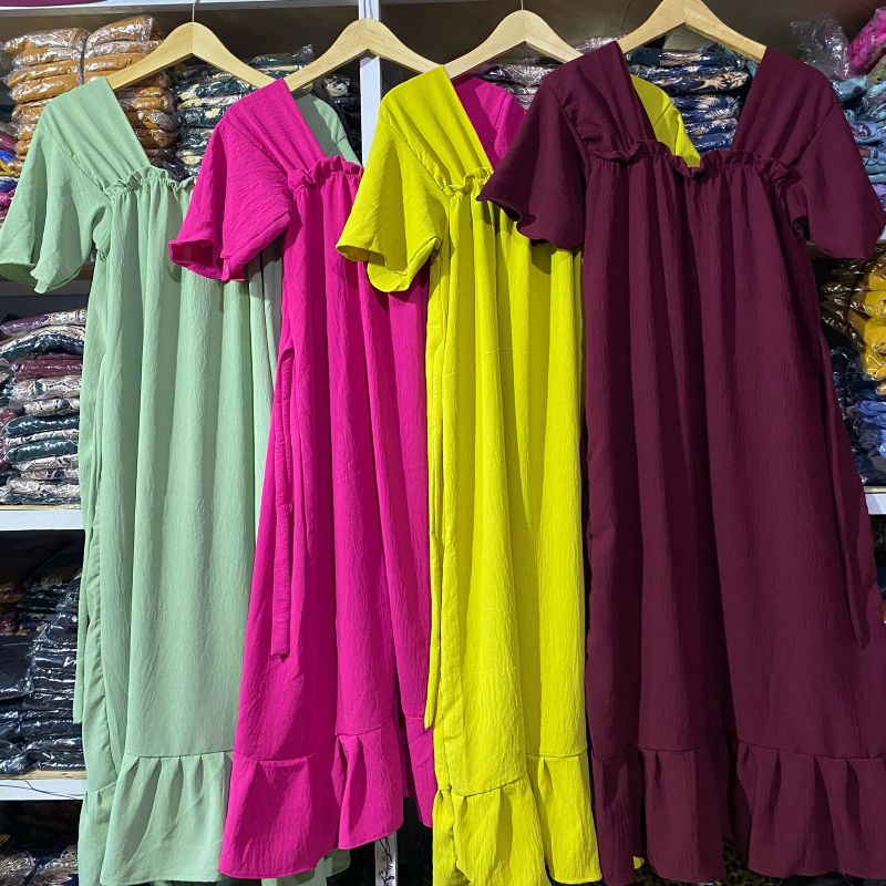 Dress Fuji Crinkle Airflow Premium Daster Bali Laura