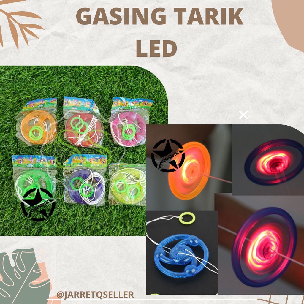 🆕 Mainan Anak Jadul Gangsing Jantra Gasing Tarik Gangsing LED Bisa Nyala ||  Gangsing Jantra Gasing 