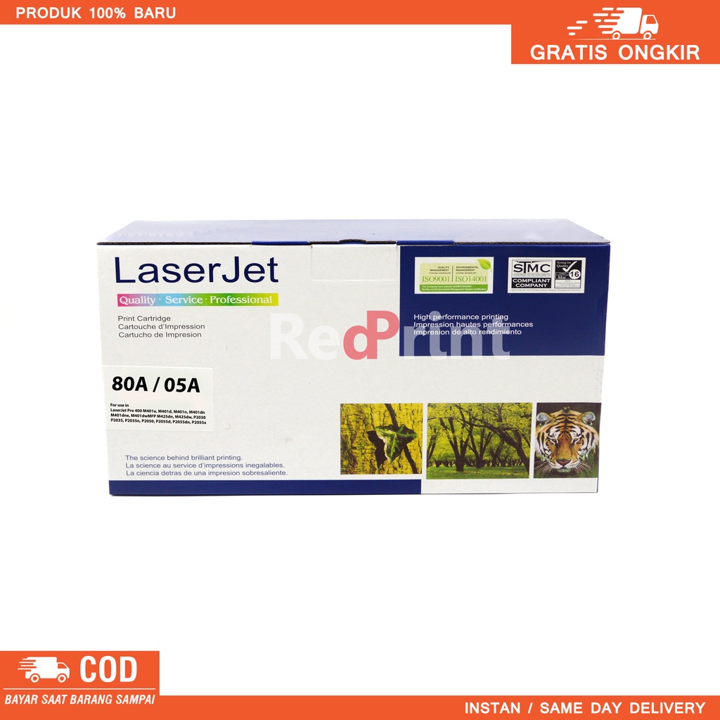 Toner Cartridge 05A Compatible untuk printer HP Laserjet P2030, P2030n, P2035, P2035n, P2055 P2050, P2055d, P2055dn, P2055x, Cartridge CE505A