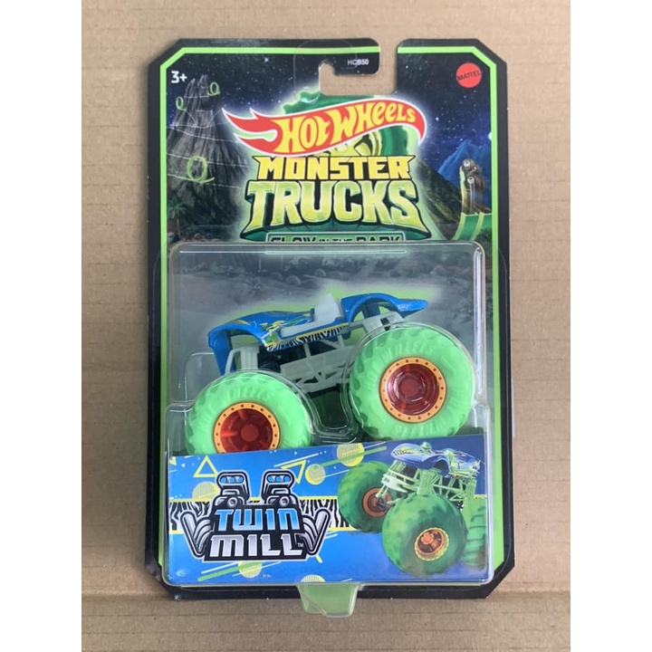 Twin Mill Glow in the Dark Monster Trucks Hotwheels