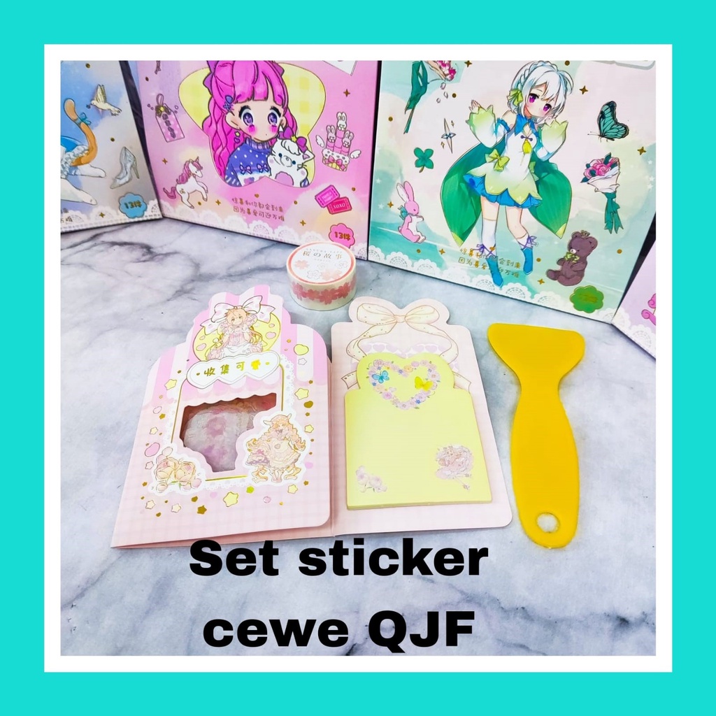 

SET Sticker Kode QJF-D (Papper Bag Stiker wsn001) STICKER BENTUK TAS GAMBAR ANIMAL CEWE