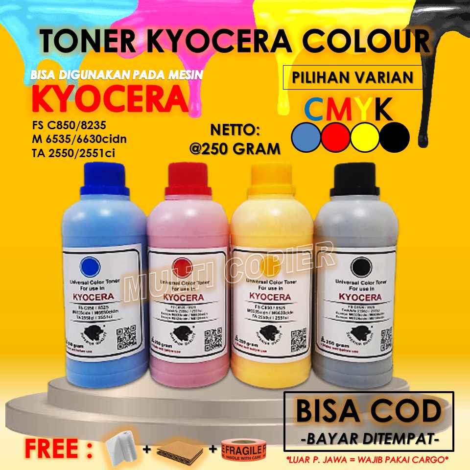 Toner Warna Kyocera CMYK Universal - M6535 6630Cidn Ta2550 2551Ci