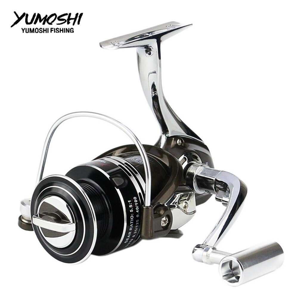 YUMOSHI BY3000 Reel Pancing Spinning 12+1 Ball Bearing 5.2:1 - Black