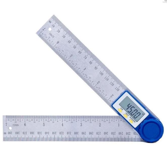 

Kb158 Tmid Penggaris Busur Derajat Digital Ukuran 200Mm 7 Inch