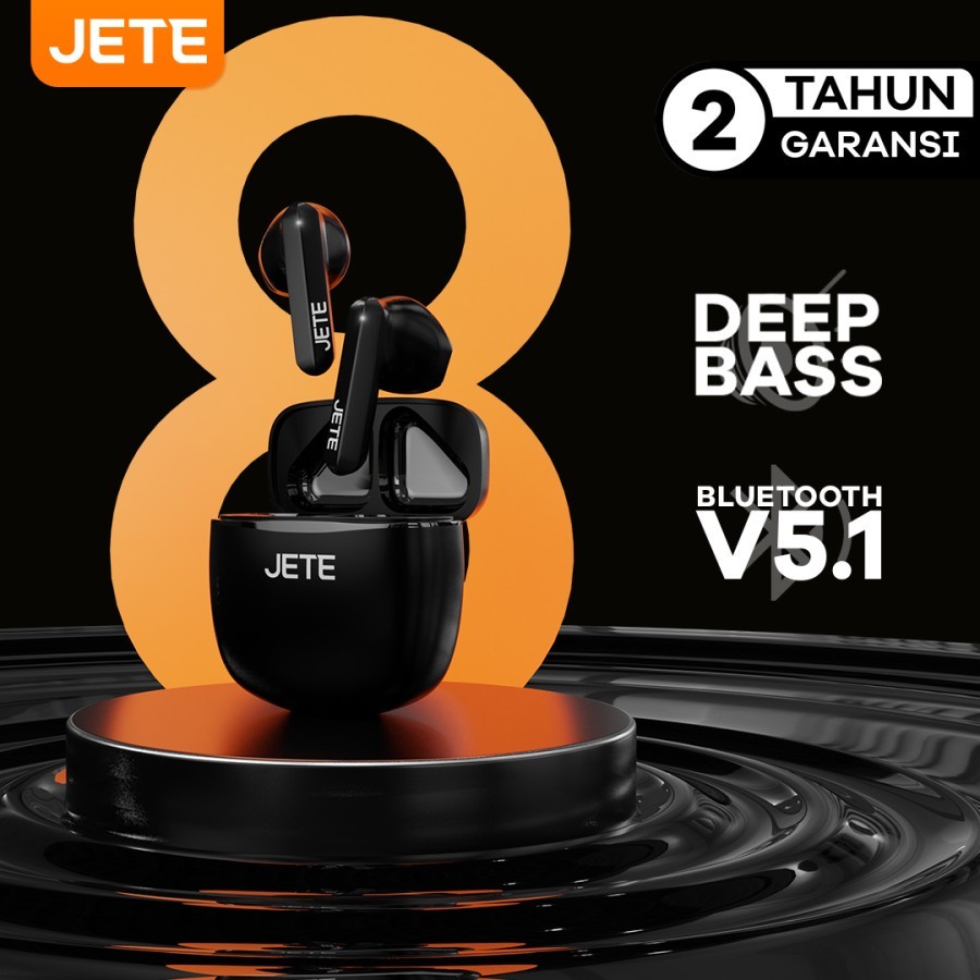 TWS Earbuds Headset Bluetooth JETE T8 Bluetooth 5.1