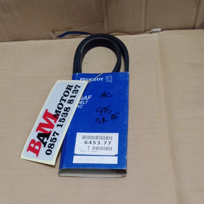 Fan Belt Ac Peugeot 405 Sr Sri Sti Xu9 Kode 333