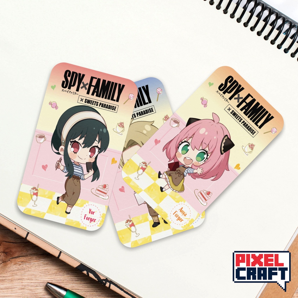 Photocard Karakter Anime SPY x FAMILY (Sweet Paradise ver)