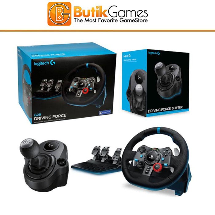 Terlaris Logitech G29 + Shifter Logitech Driving Force Stir Ps4 Ps3 Pc