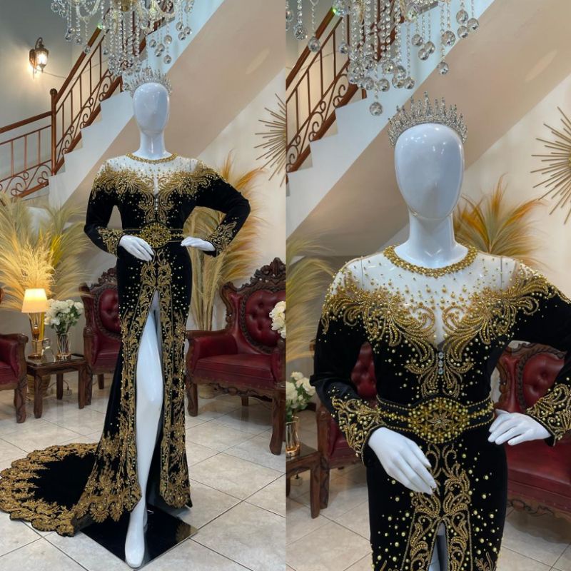kebaya pengantin bludru | kebaya bludru Jawa | kebaya bludru modern