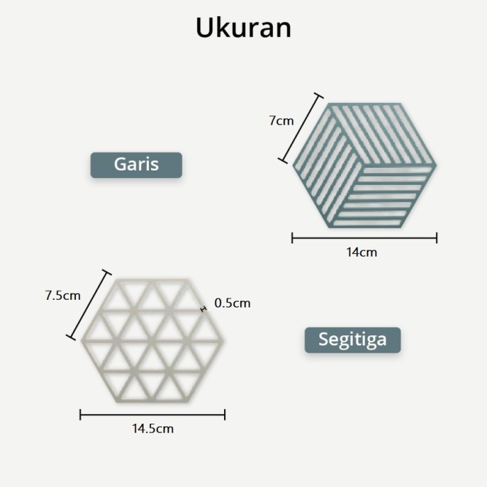 Alas Tatakan Gelas Panci Piring Anti Panas Serbaguna Bahan Silikon