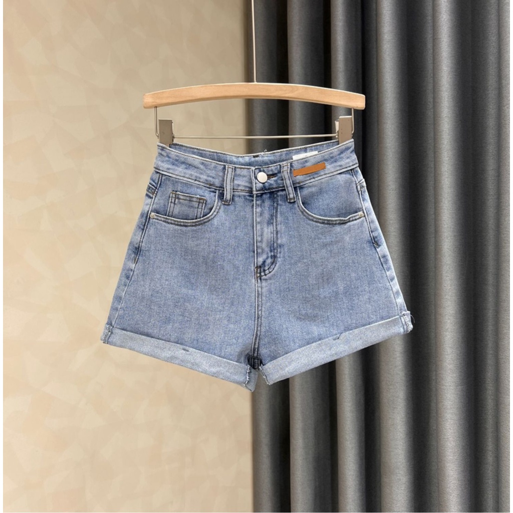 【wanita.id】hotpants celana jeans pendek wanita celana strech wanita korean style highwaist celana denim kekinian