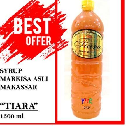 

✮ Sirup Syrup Minuman Buah Markisa TIARA Asli Makassar Berbulir Enak 1500ml 1,5 lt ❋