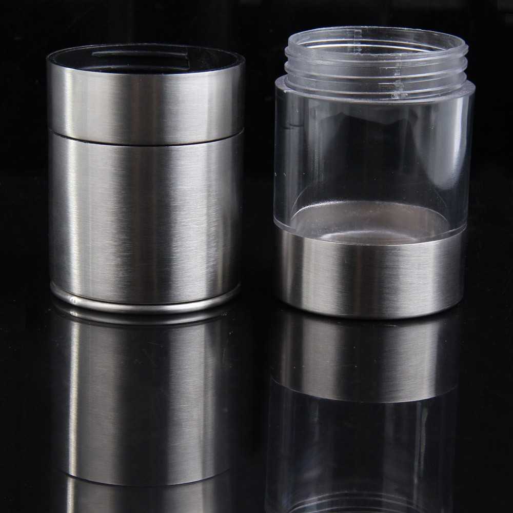 (BISA COD) FTIHSHP Penggiling Biji Lada Spices Pepper Mill Grinder Stainless Steel 60ml - CIQ