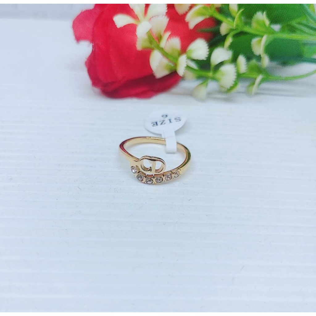 Cincin Titanium Anti Karat Perhiasan Wanita 3043/3044/3045/3046