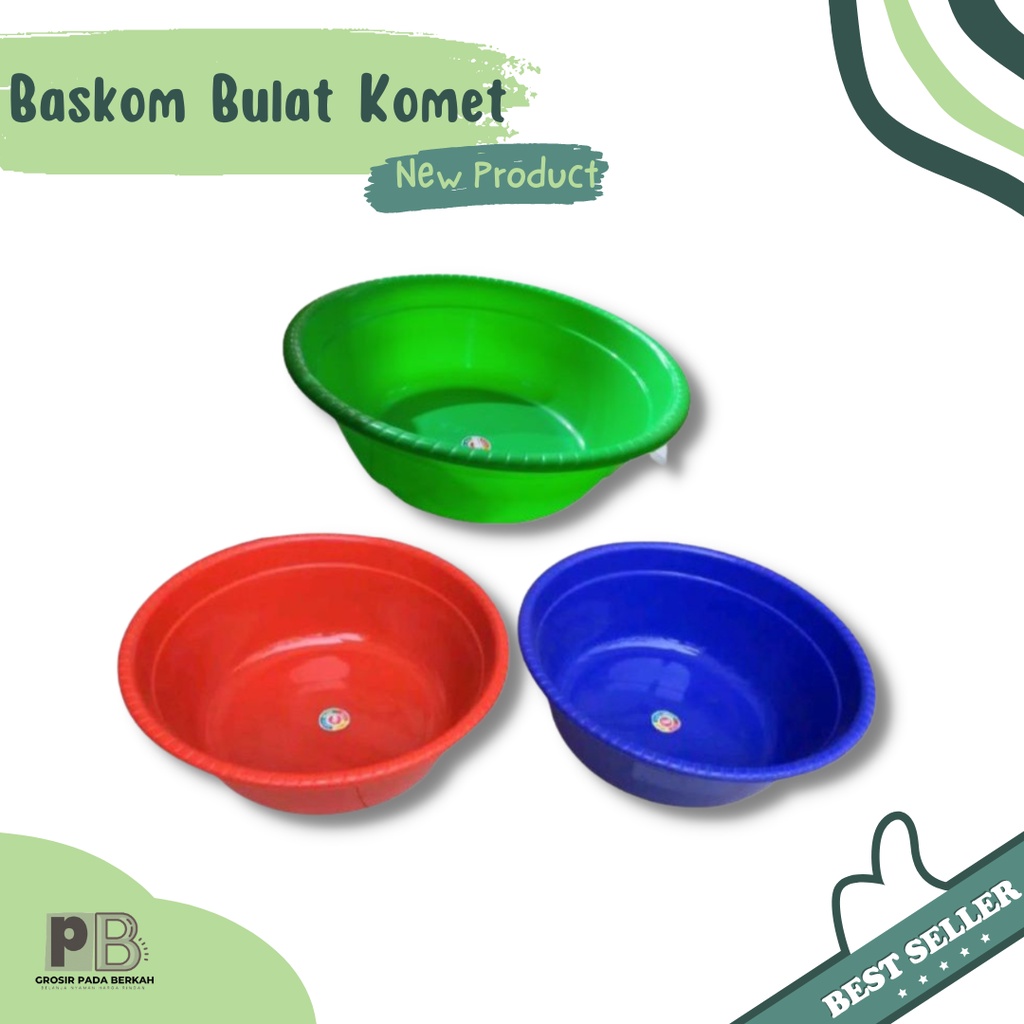 Jolang Bak Baskom Bulat Warna Warni Plastik Komet Star Murah