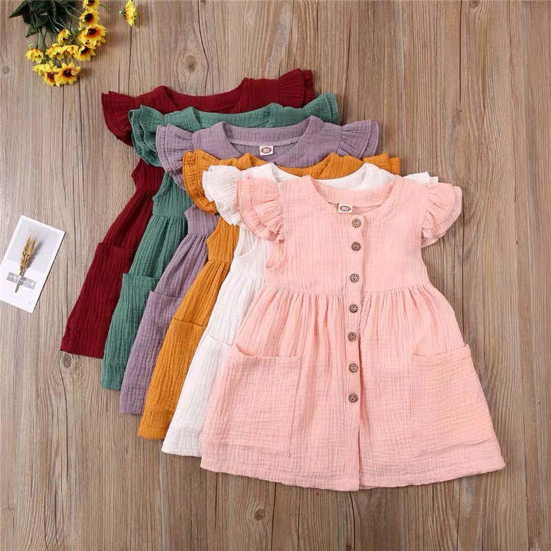 BabyGo DRESS ANAK BAYI SHENNA CRINGKEL PREMIUM 100%cotton