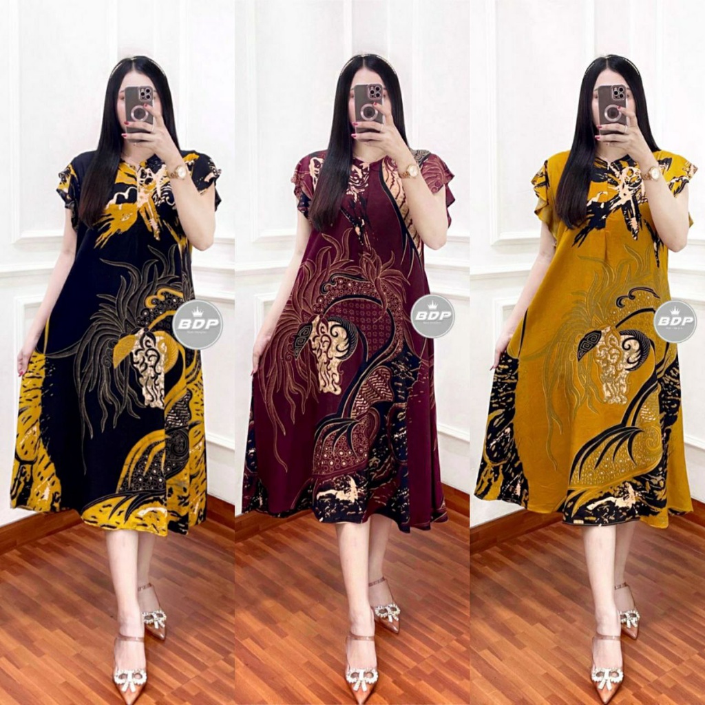 Daster Wanita Kekinian Rayon Grade A Busui Resleting depan | Daster Non Ruffle | Daster Wanita Terbaru