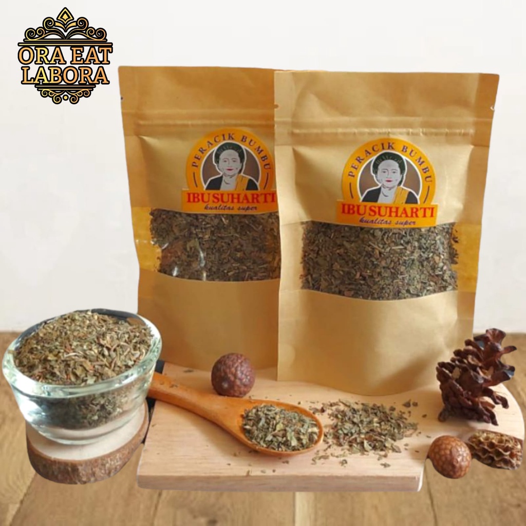 

Ibu Suharti - Rempah Daun Basil Kering Dried Basil Leaves Bumbu Dapur Daun Basil Kering Kualitas Premium - Ora Eat Labora