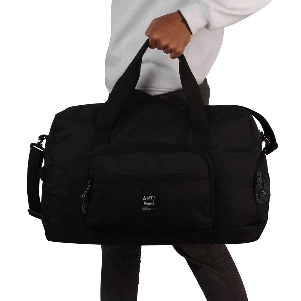 ANT PROJECT - Tas Gym Modular Duffel - Hitam - Tas Duffel Olahraga