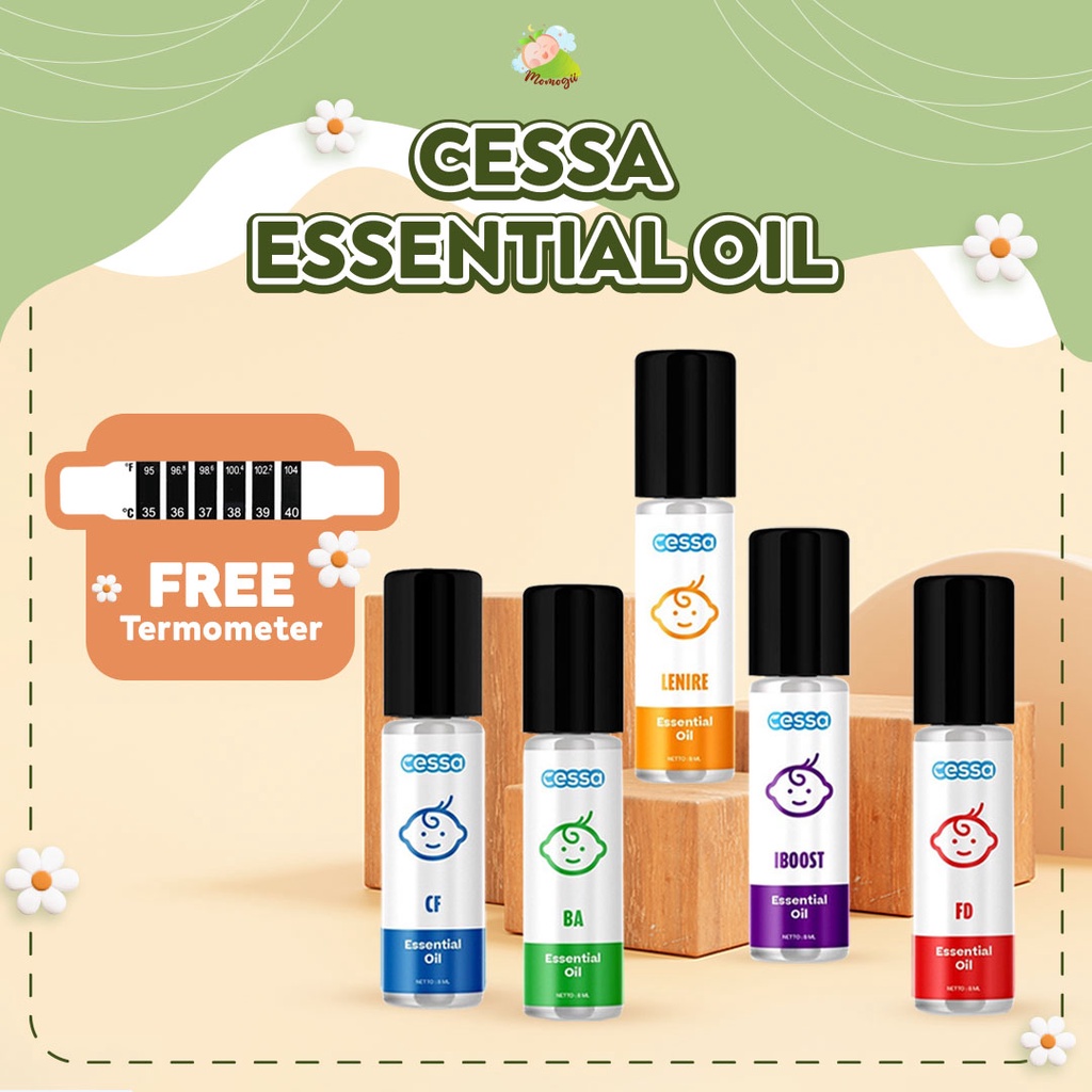 MOMOGII CESSA Baby Natural Essential Oil 8ml / Cessa Cough N Flu / Batuk Pilek / Fever Drop / Lenire / Bugs Away / Immune Booster