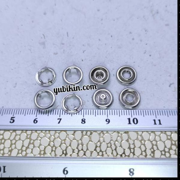 ❁ 1 Gross Kancing Snap Besi 9mm Anti Karat Kode 220 Kancing Jepret untuk Baju Bayi ♖